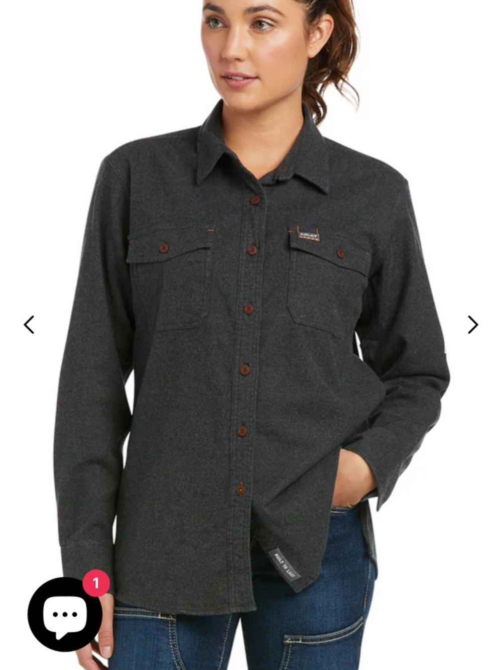 Women's Ariat Rebar Flannel Long Sleeve Shirt